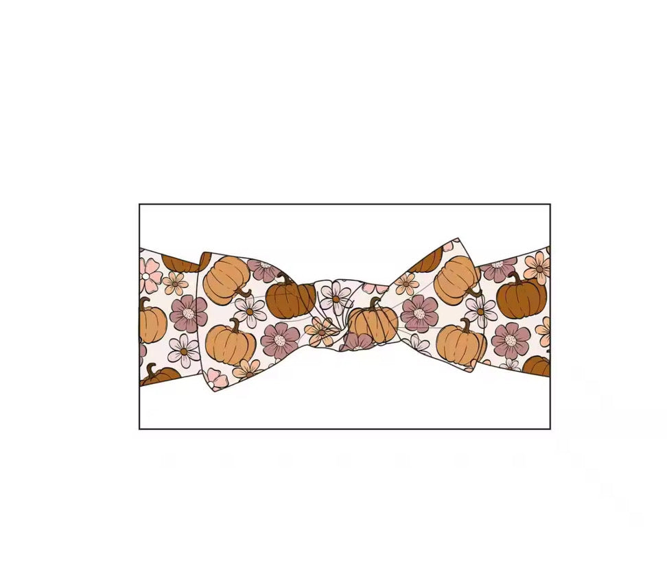 Fall Flower Infant Bow